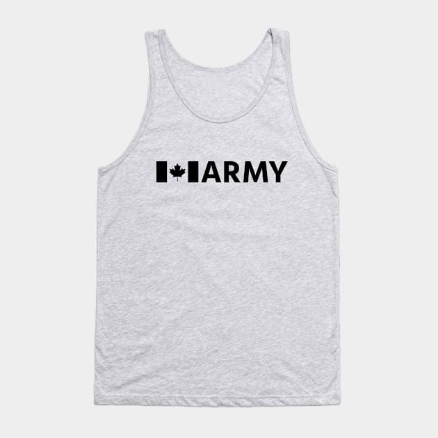 Canadian ARMY - PT - Black Tank Top by Raw10